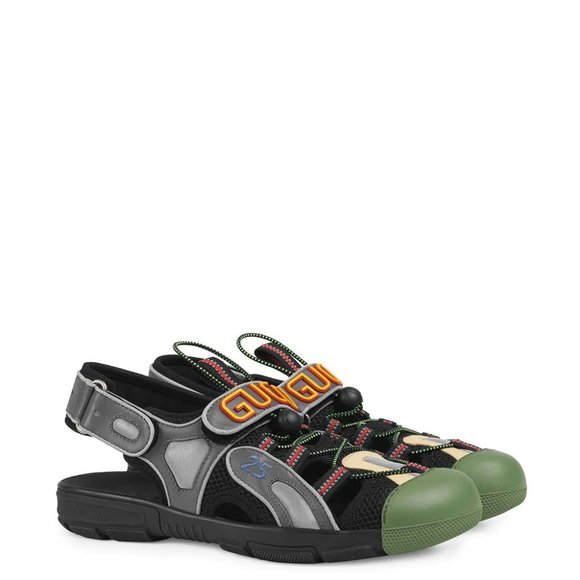 Gucci touch strap closed sandals